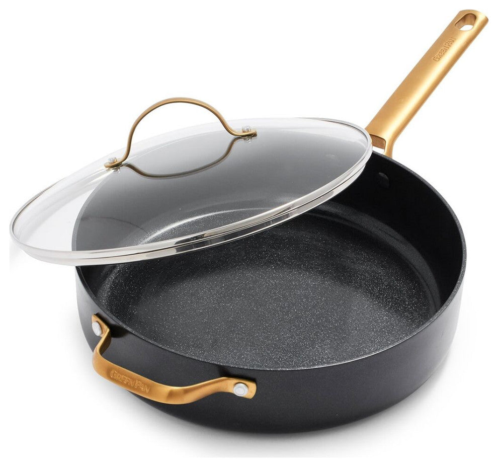GreenPan Reserve Collection 4.5QT Covered SautÃ©pan w. HH | Black