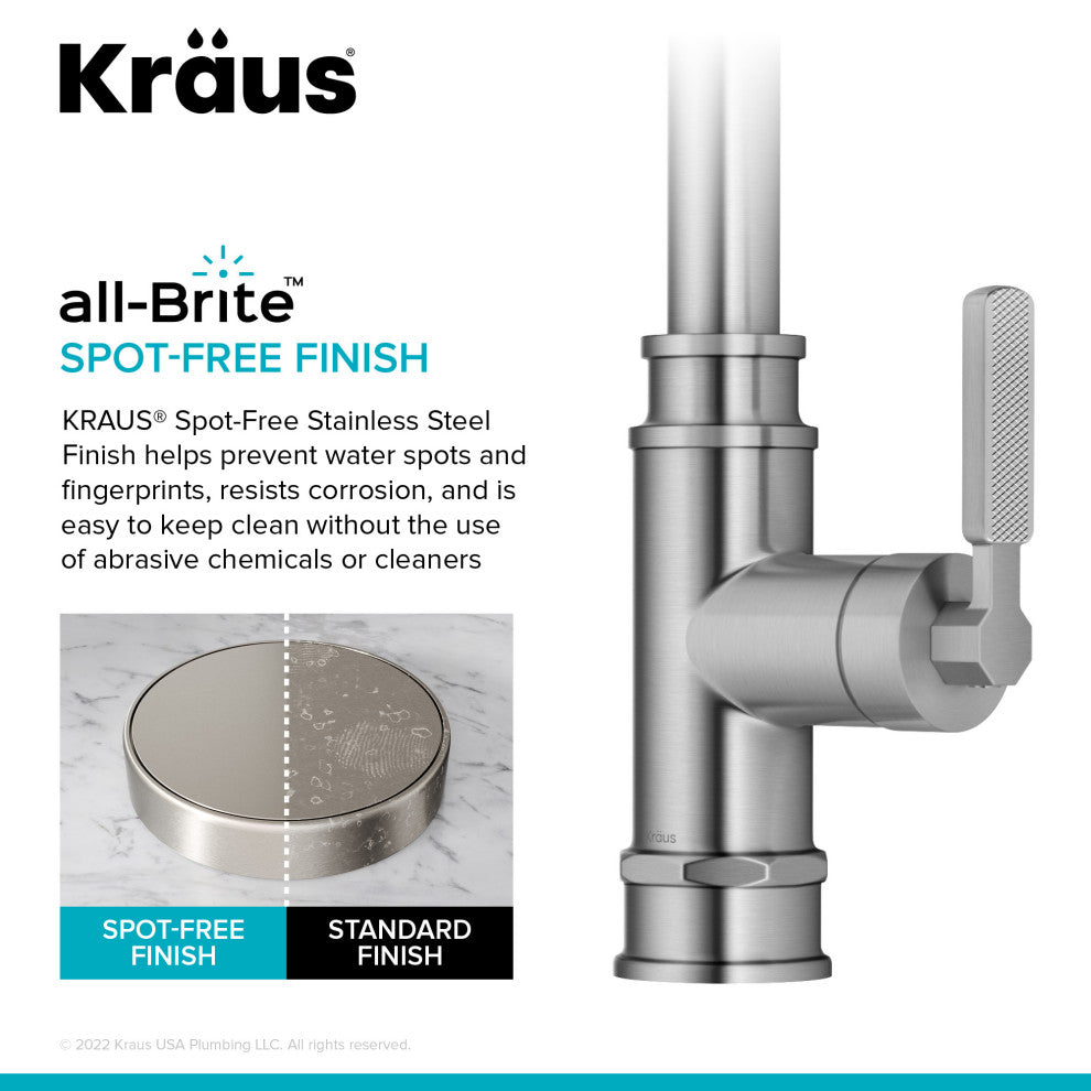 Sellette Pull-Down Kitchen Faucet, Spot Free Stainless Steel, Model Kpf-4101sfs