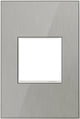Adorne Real Metal 1-Gang Wall Plate, Brushed Stainless
