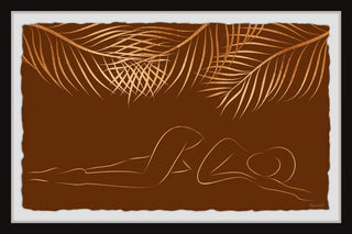 "Take a Nap" Framed Painting Print, 30x20