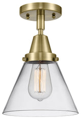Innovations Lighting 447-1C-AB-G42-LED Large Cone 1 Light 7.75" Flush Mount