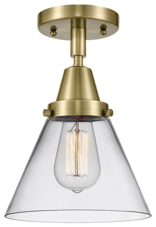 Innovations Lighting 447-1C-AB-G42-LED Large Cone 1 Light 7.75" Flush Mount