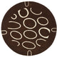 Safavieh Soho soh714c Rug, Brown/Ivory, 6'0"x6'0" Round