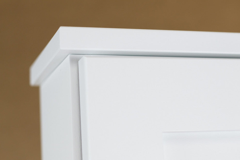 Sandalwood On the Wall White Cabinet 49.5h x 15.5w x 8d