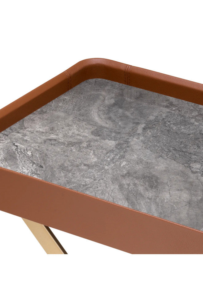 Marble Butler Tray, Eichholtz Monarch, Brown