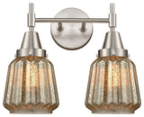 INNOVATIONS LIGHTING 447-2W-SN-G146-LED Caden 2 Light 17 inch Bath Vanity Light