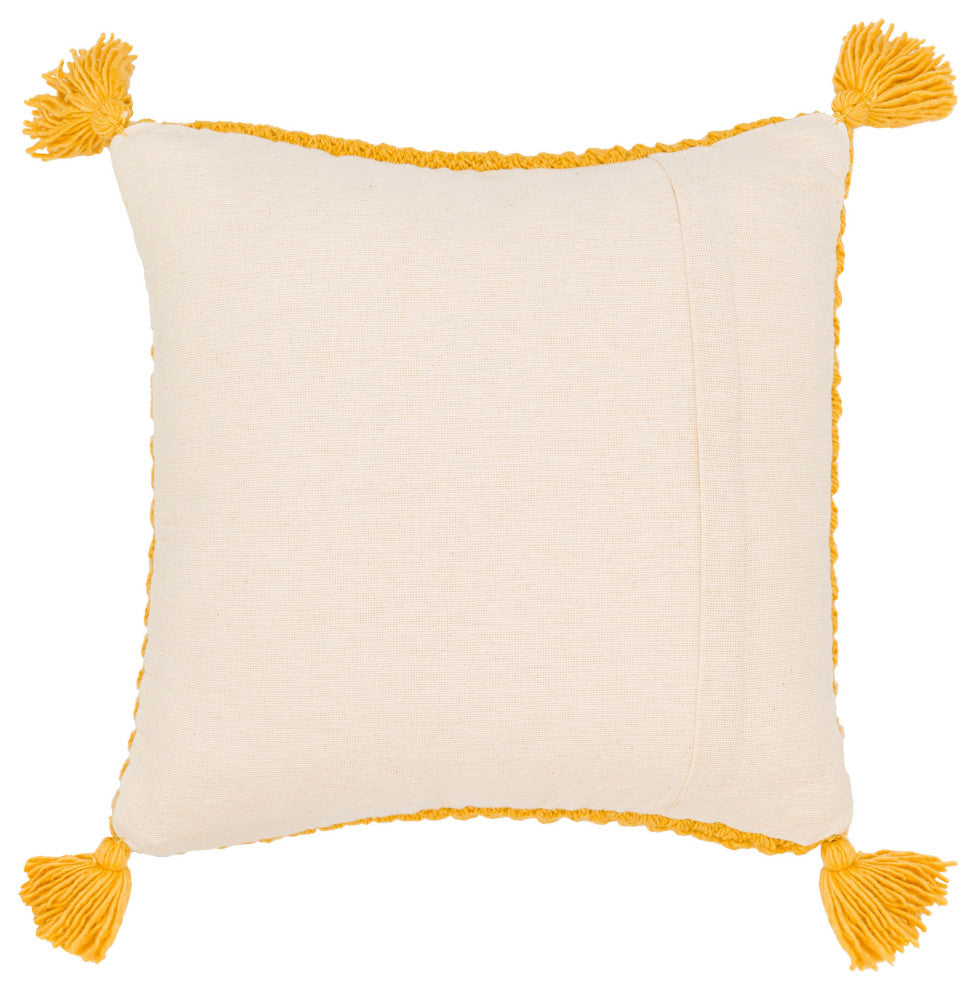 Surya Makrome Mko-020 Pillow Shell With Down Insert 22"H X 22"W