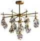Gold Diamond Crystal Three Layer Led Copper Creative Chandelier, 16lights-A