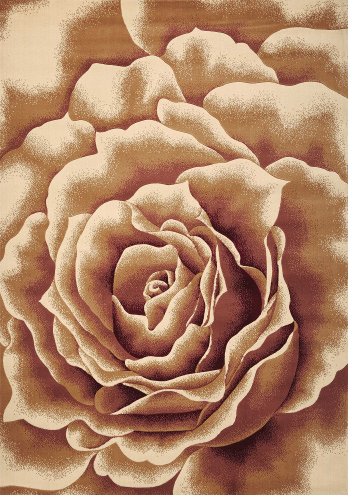 HomeRoots 7' x 10' Polypropylene Ivory Area Rug