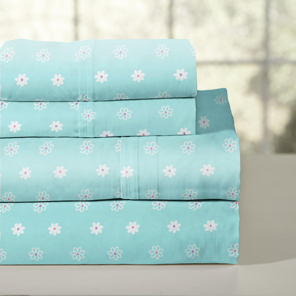 Lullaby Bedding Printed Sheet Set, Butterfly Garden, Twin