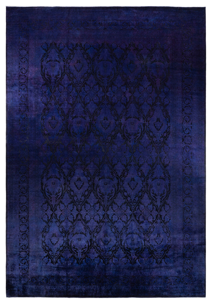 Fine Vibrance, One-of-a-Kind Handmade Area Rug Purple, 17'7"x11'10"