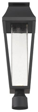 Brookline LED Outdoor Post Lantern, Matte Black
