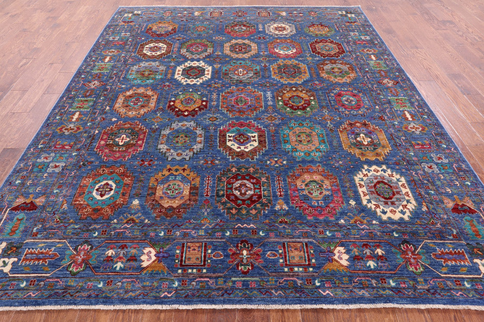 8' 6" X 10' 0" Fine Turkmen Hand-Knotted Rug - Q12526