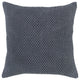 Dark Gray Nubby Textured Modern Throw Pillow
