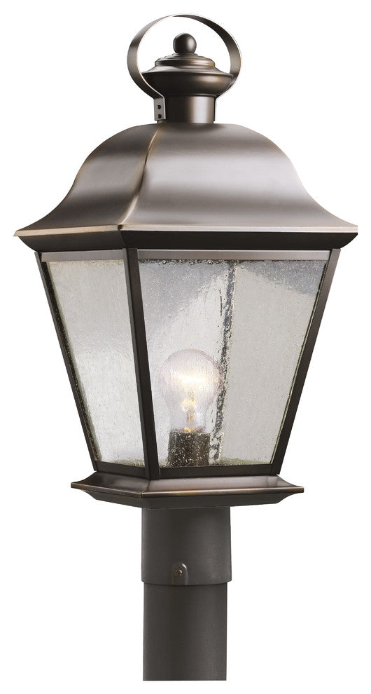 Outdoor Post Mount 1-Light, Olde Bronze, Incandescent