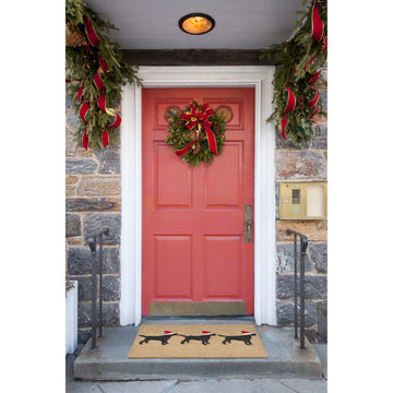 Frontporch 3 Dogs Christmas Indoor/Outdoor Rug Neutral 2''x3''