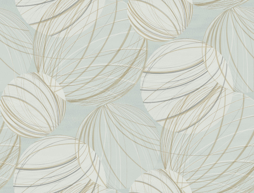 Smokey Blue Floating Lanterns Wallpaper