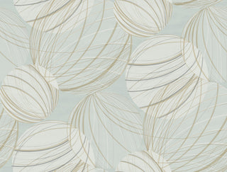 Smokey Blue Floating Lanterns Wallpaper