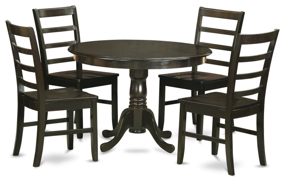 5 Pc Small Kitchen Table Set -Kitchen Table And 4 Dinette Chairs