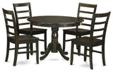 5 Pc Small Kitchen Table Set -Kitchen Table And 4 Dinette Chairs