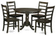 5 Pc Small Kitchen Table Set -Kitchen Table And 4 Dinette Chairs