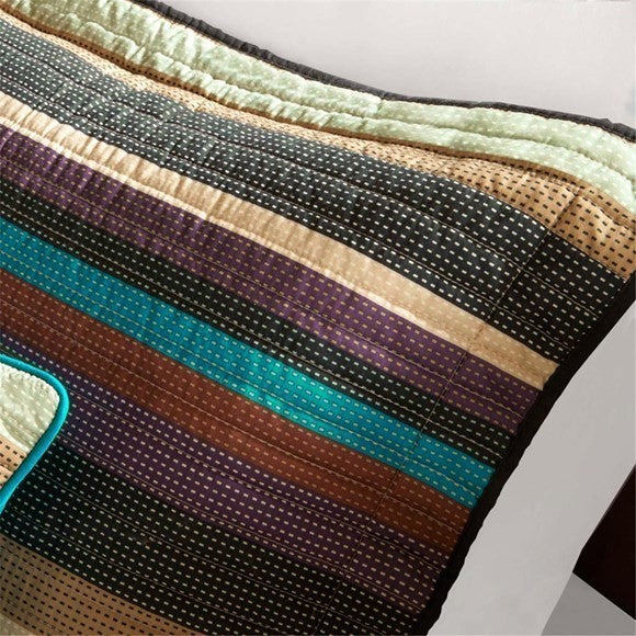 Madison Park Microfiber Quilted 5Pcs Coverlet Set, King/California King