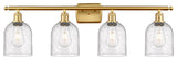 Ballston-Bella 4-Light 36" Bath Vanity Light, Satin Gold, Seedy