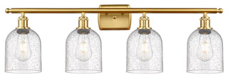Ballston-Bella 4-Light 36" Bath Vanity Light, Satin Gold, Seedy