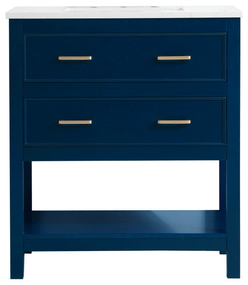 Home Living 30" Single Bathroom Vanity, Blue