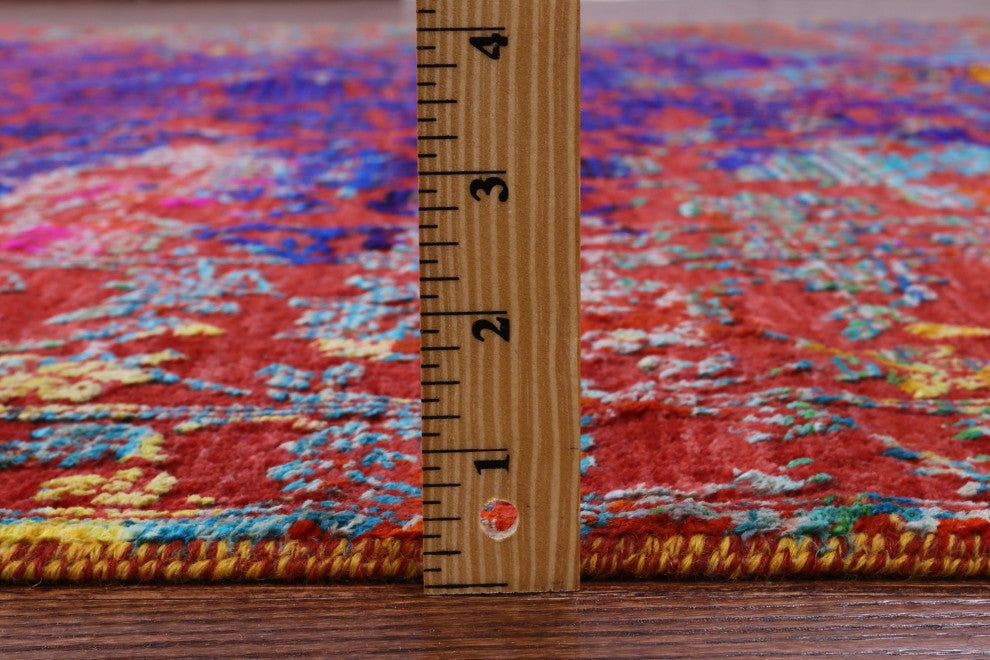 8' 1" X 10' 0" Persian Hand Knotted Wool and Silk Rug Q11851