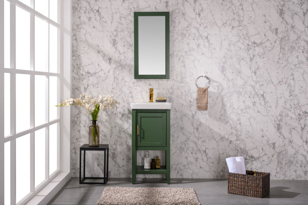 18" Vogue Green Sink Vanity
