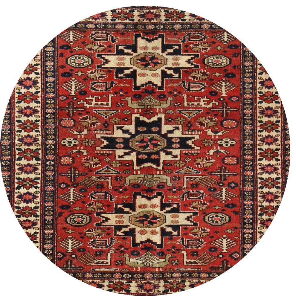 Ahgly Company Indoor Round Traditional Area Rugs, 3' Round