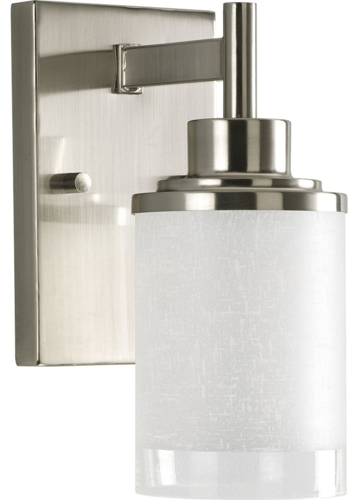Progress Lighting 1-100W Medium Bath Brkt, Brushed Nickel
