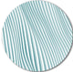 Fractal Small Blue 3D Waves, Abstract Art Round Wall Art, 11"
