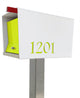 UpTown Box with Locking doors. Modern Pole Mounted Mailbox, Pole not included.,