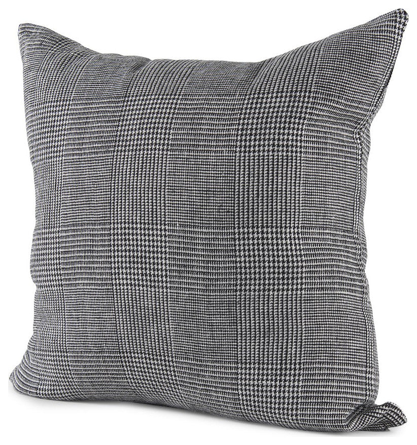 White and Black Pattern Throw Pillow Cover