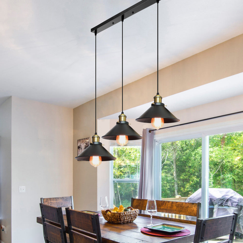 Industrial Retro Iron Pendant Light for Bar, Kitchen, Restaurant, L3t