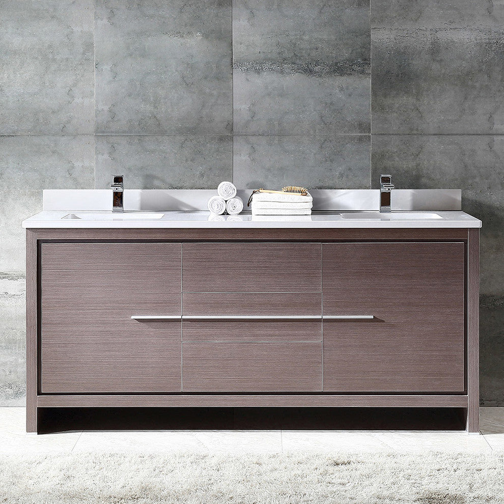 Allier 72" Double Sink Bathroom Cabinet