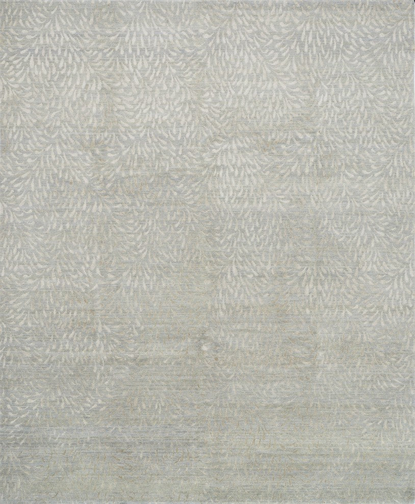 Hand Knotted Hermitage HE-17 Mist/Pewter Rug, 5'6"x8'6"
