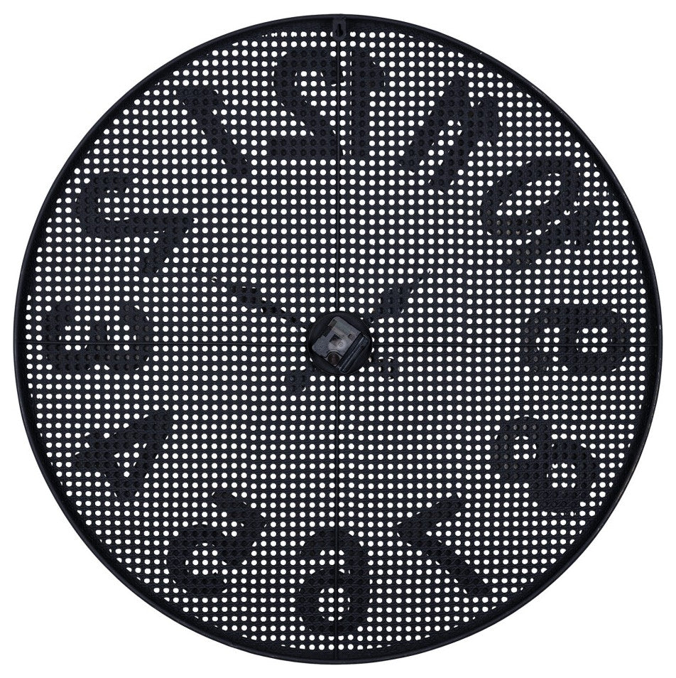 Black and Gold Round Wall Clock