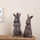 Mother Rabbit and Baby Bunny Statue, 2-Piece Set