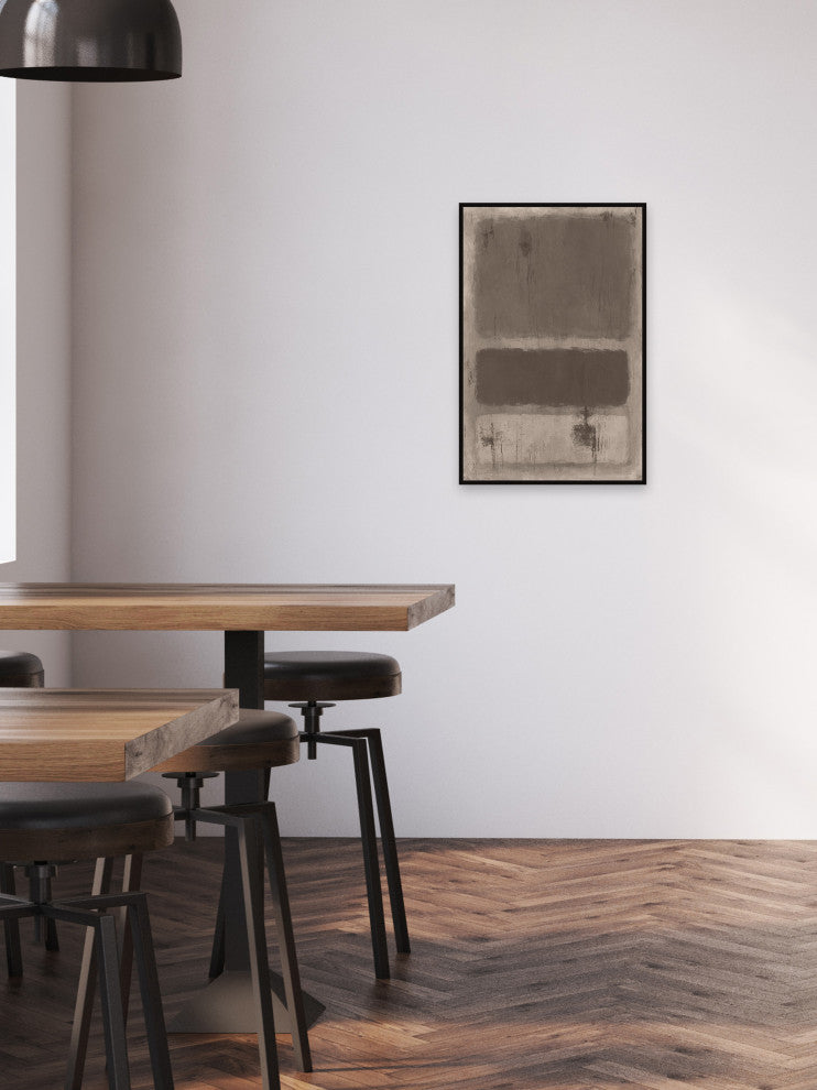 "Unpopular Decision" Floater Framed Painting Print on Canvas, 20x30