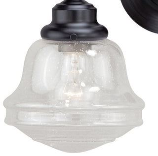 Huntley 2-Light Vanity Clear Glass Oil Rubbed Bronze