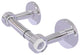 Clearview Two Post Toilet Tissue Holder with Groovy Accents, Polished Chrome