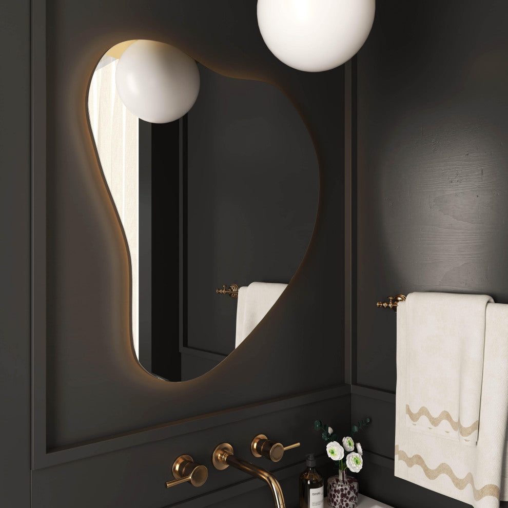 Phoebe LED Teardrop Wall Mirror - Mirror