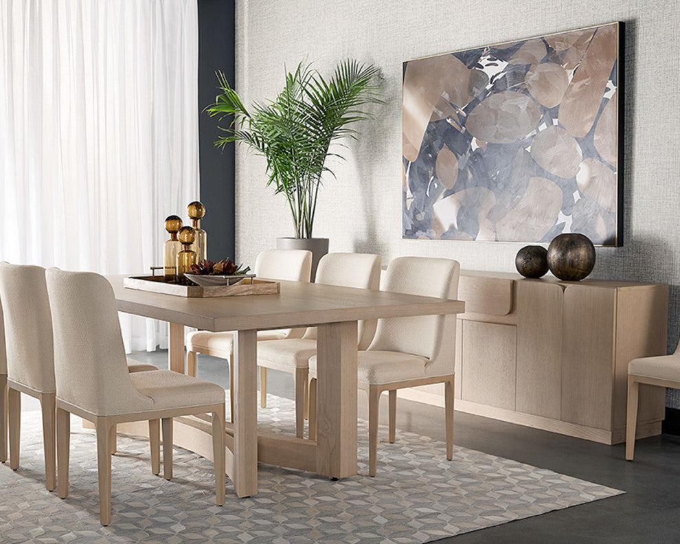Elisa Dining Chair Light Oak Mainz Cream, Cream