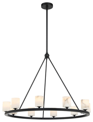 Aragon LED Chandelier, Matte Black