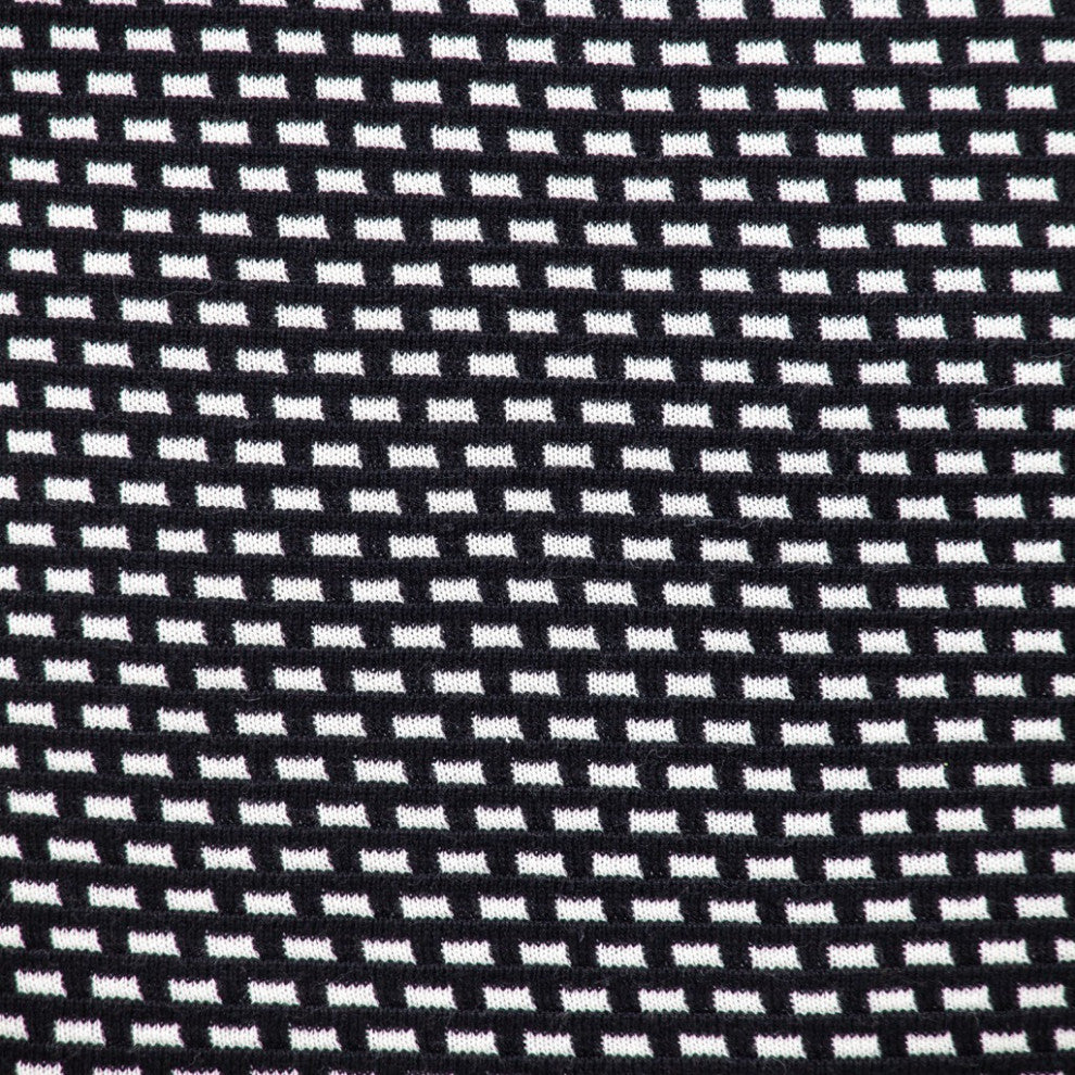 Super Black and White Check Throw Pillow