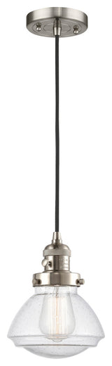 INNOVATIONS LIGHTING 201CSW-SN-G324-LED Olean 1 Light Mini Pendant With Switch