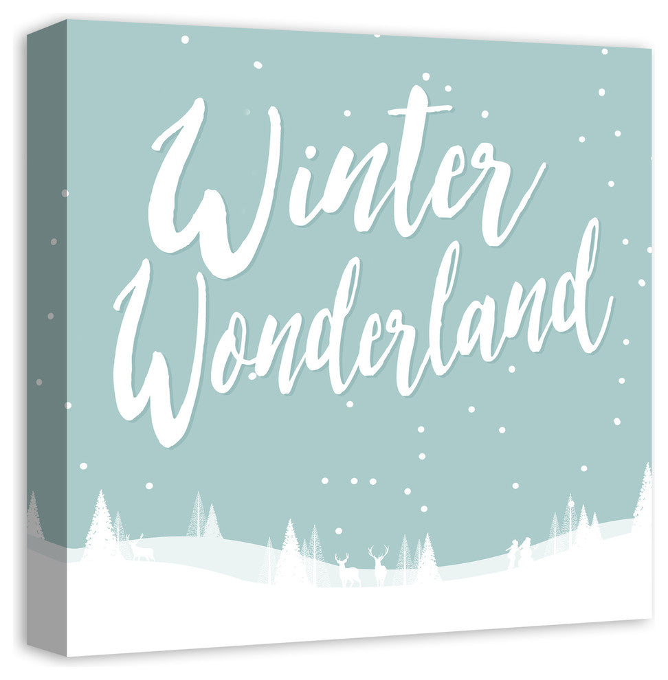 Winter Wonderland Canvas Wall Art, 16"x16"